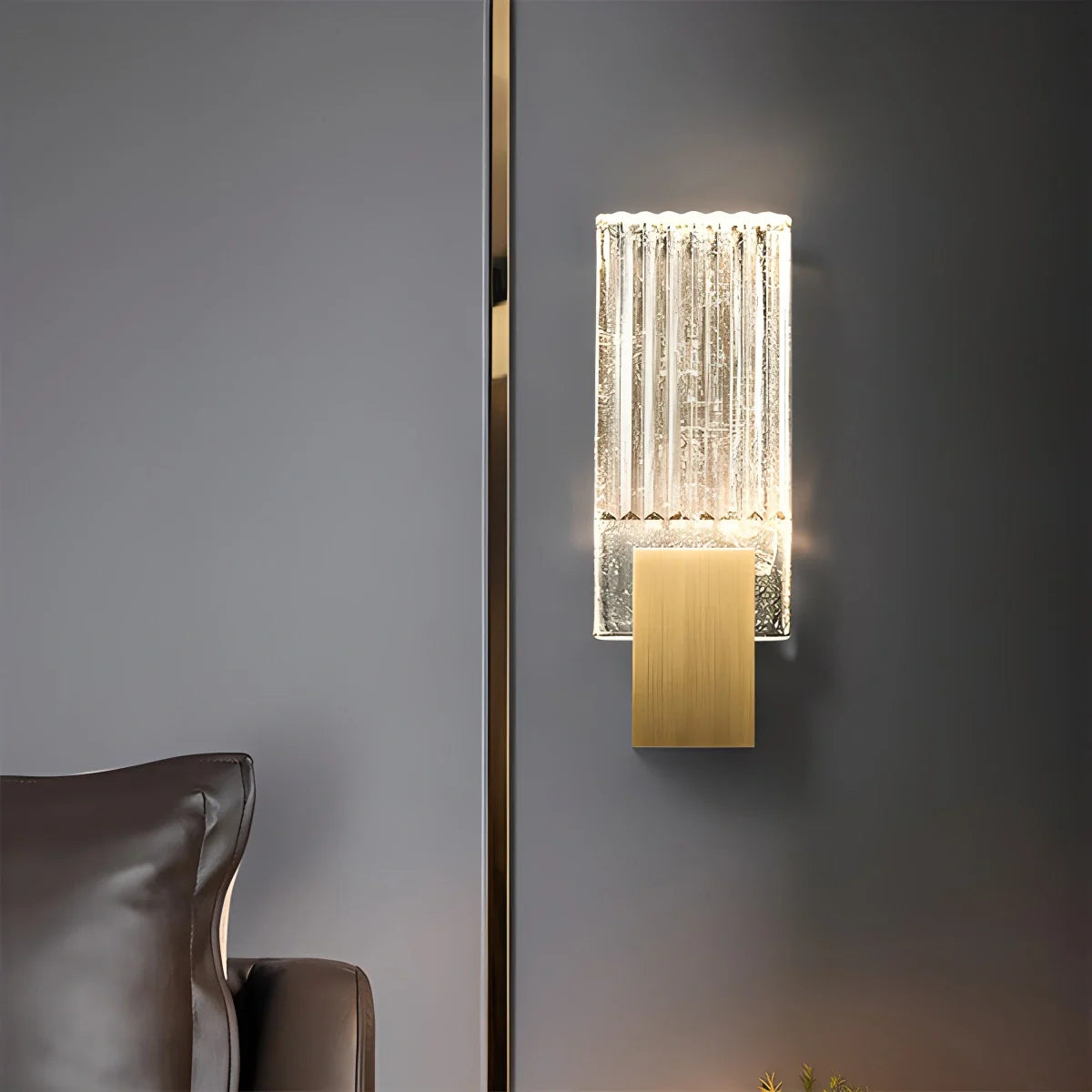 Feyran Crystal Glass Luxury Wall Sconce