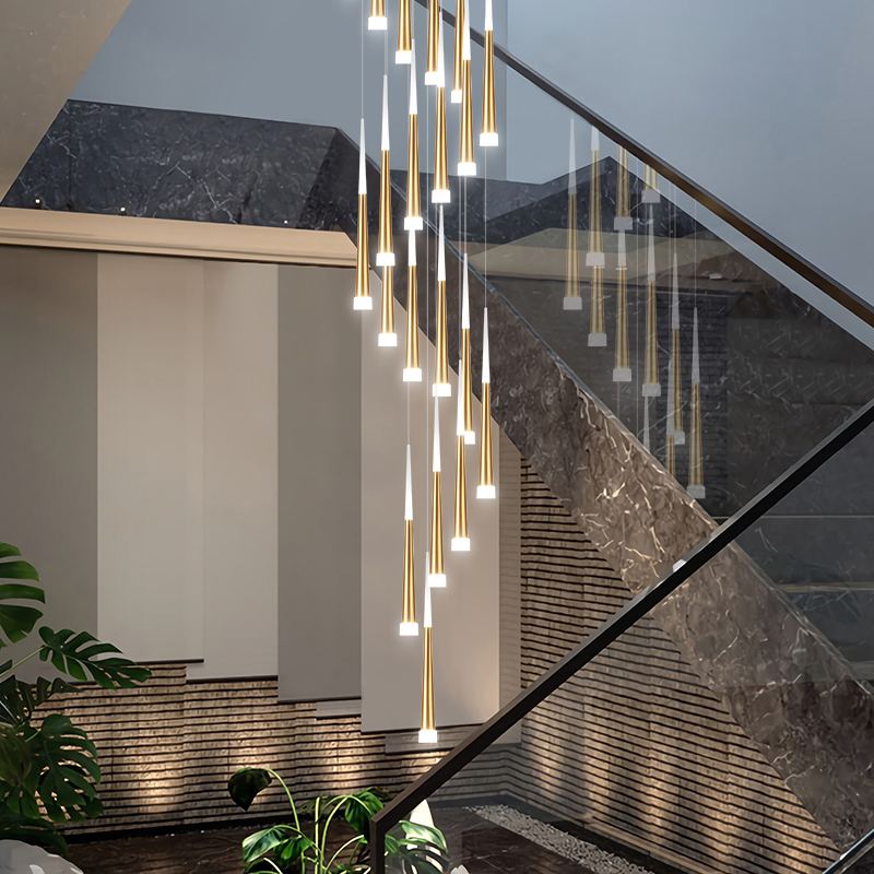 Feyran Meteor Shower Chandelier for Staircase