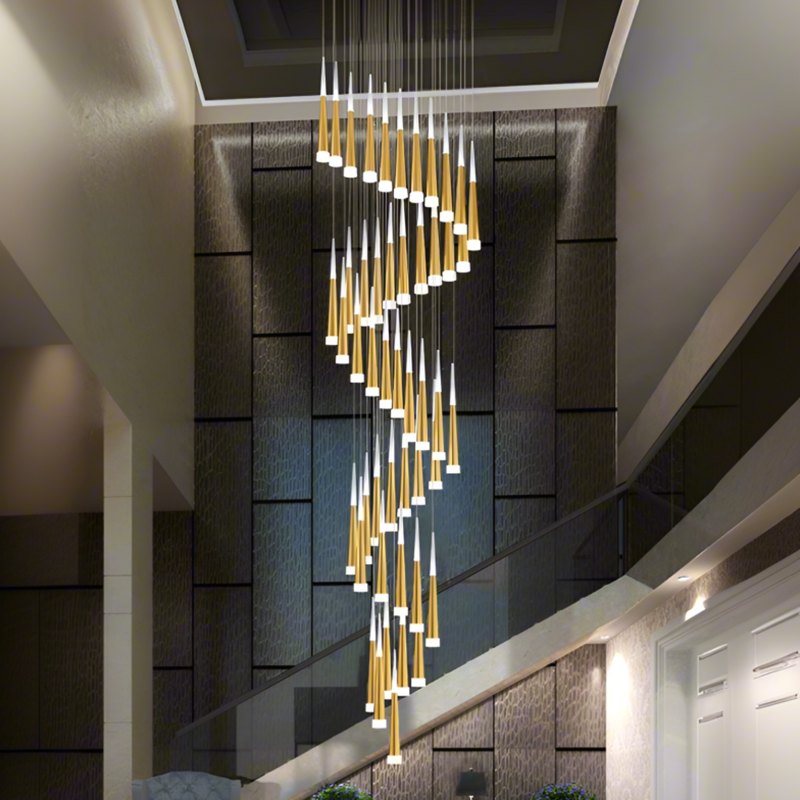 Feyran Meteor Shower Chandelier for Staircase