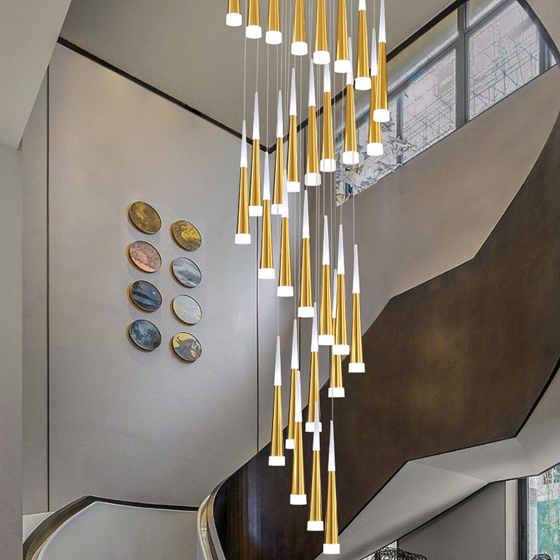 Feyran Meteor Shower Chandelier for Staircase