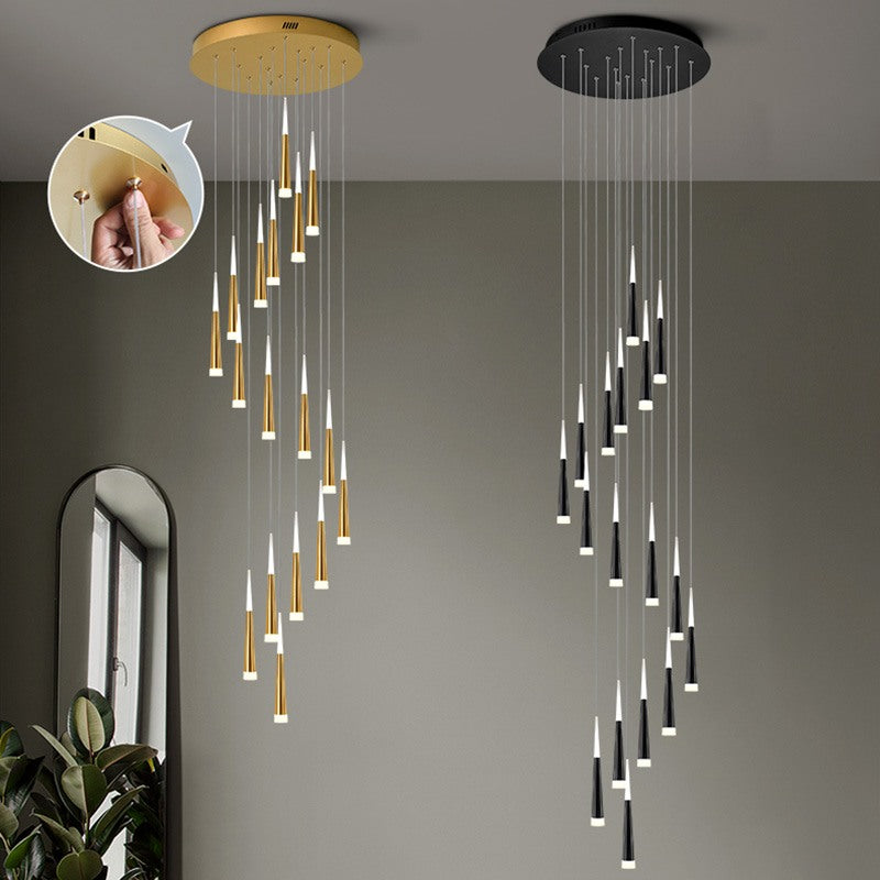 Feyran Meteor Shower Chandelier for Staircase