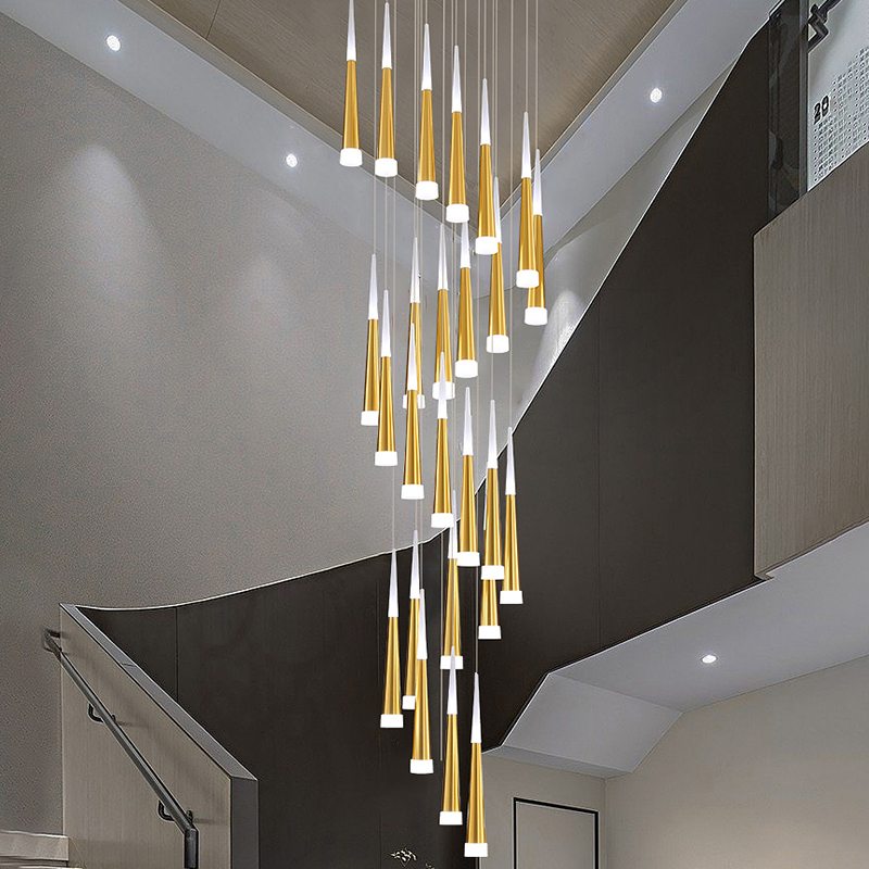 Feyran Meteor Shower Chandelier for Staircase