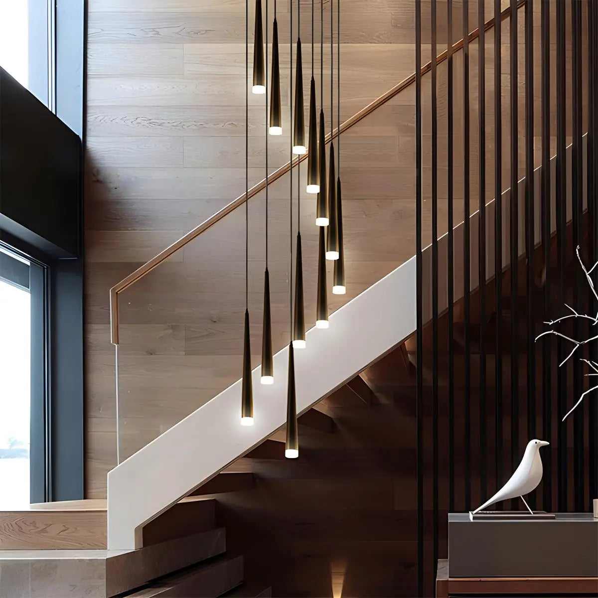 Feyran Meteor Shower Chandelier for Staircase