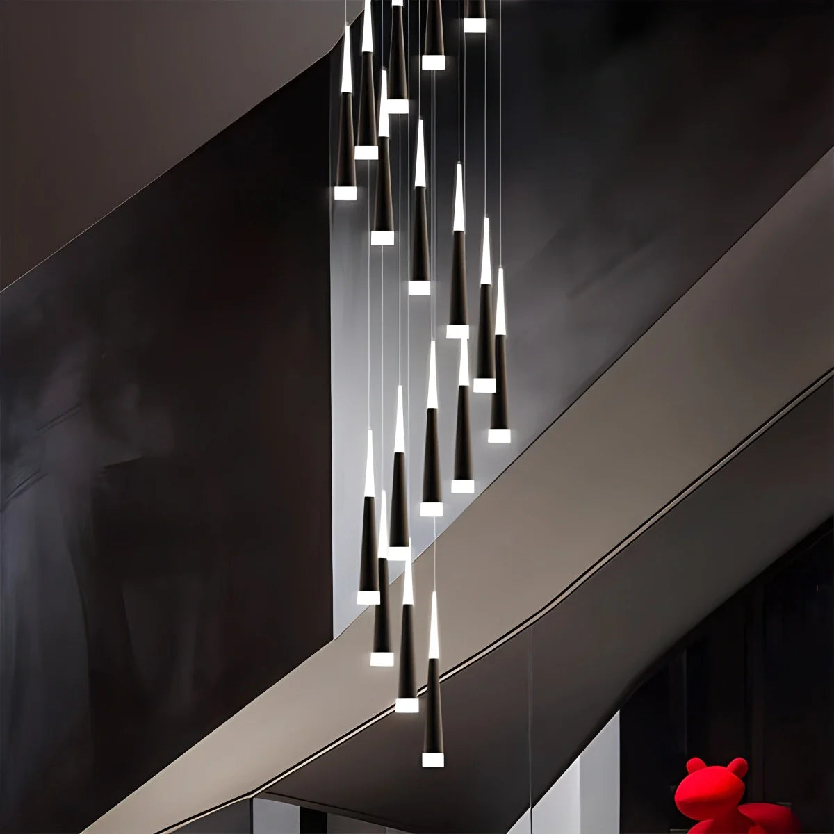 Feyran Meteor Shower Chandelier for Staircase
