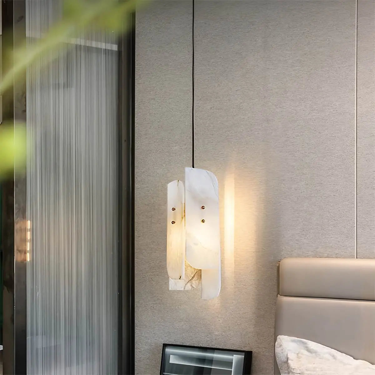 Feyran Minimalist Art Splicing Spanish Alabaster Pendant Light