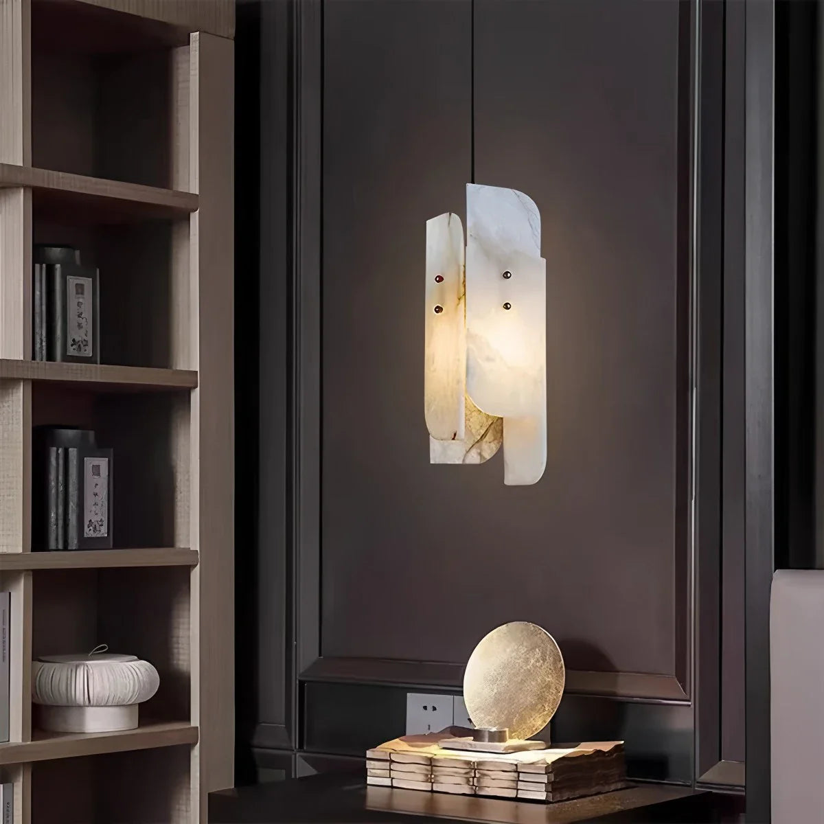 Feyran Minimalist Art Splicing Spanish Alabaster Pendant Light
