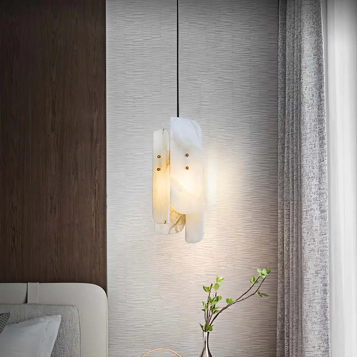 Feyran Minimalist Art Splicing Spanish Alabaster Pendant Light
