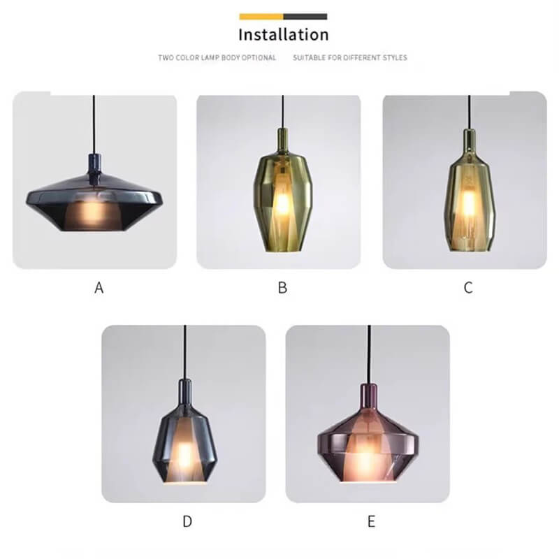 Feyran Modern Minimalist LED Glass Pendant Light for Kitchen