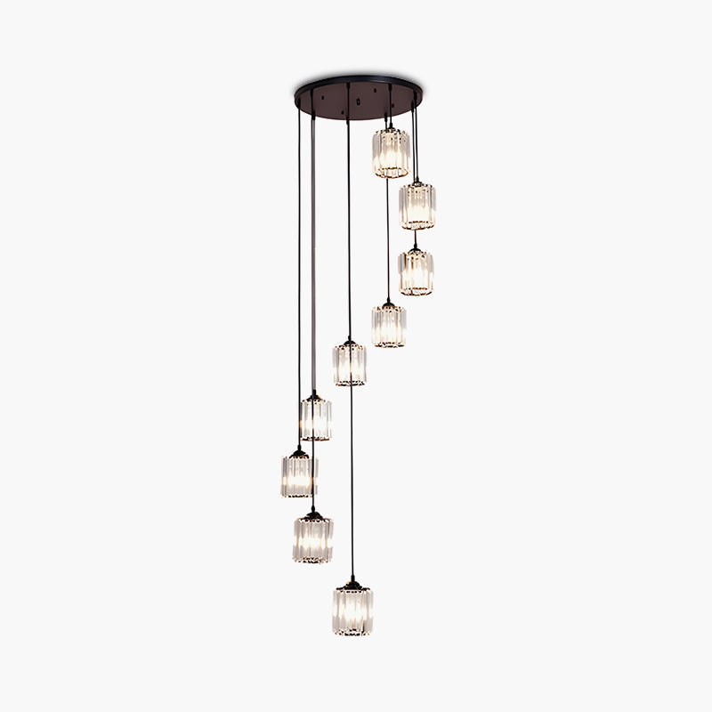Feyran Kristy Modern Minimalist Glass Chandelier