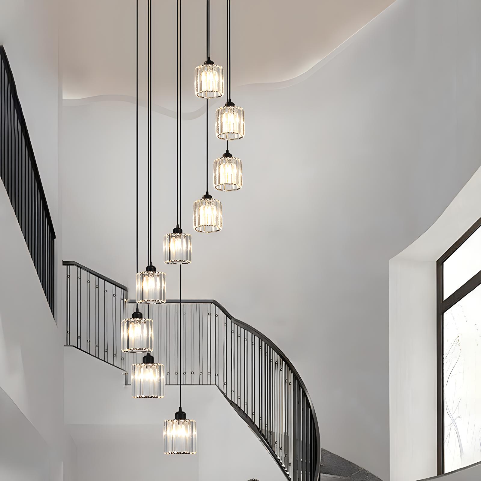 Feyran Kristy Modern Minimalist Glass Chandelier