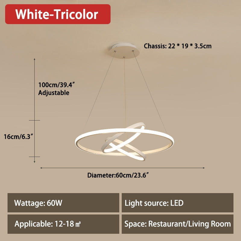 Feyran Minimalist Circular Chandelier Modern Lighting Fixture