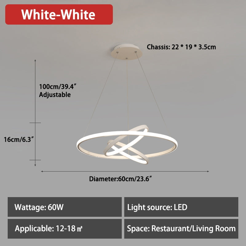 Feyran Minimalist Circular Chandelier Modern Lighting Fixture