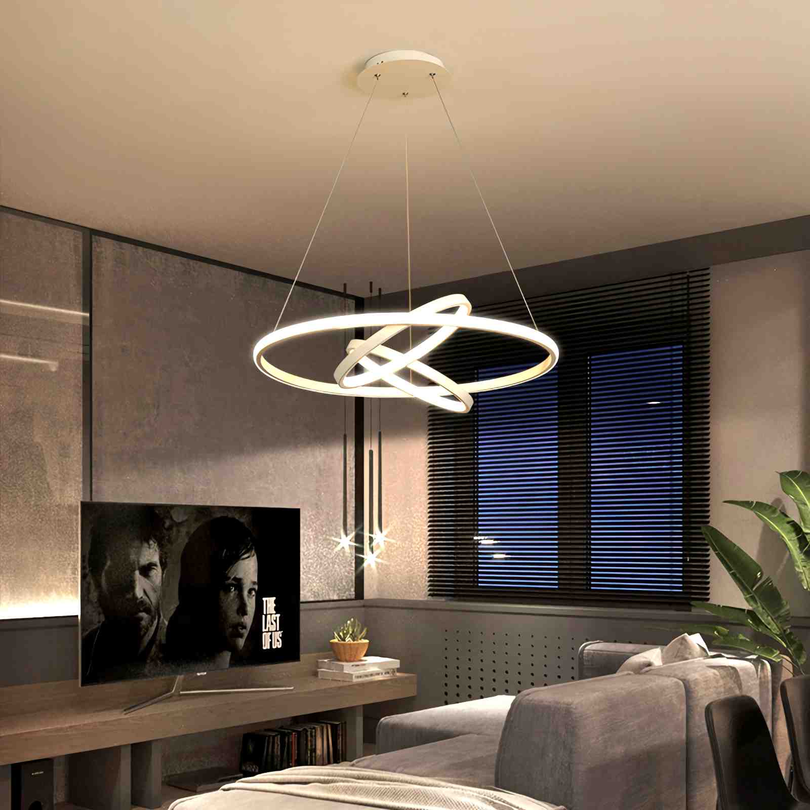 Feyran Minimalist Circular Chandelier Modern Lighting Fixture