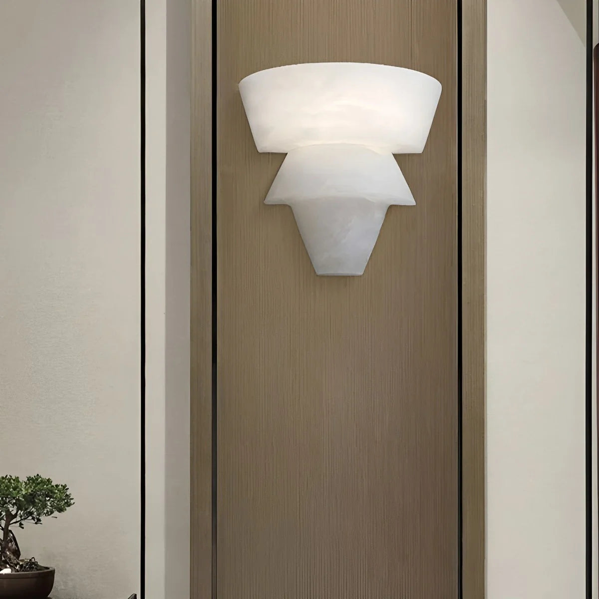 Feyran Cone Splicing Spanish Alabaster Wall Sconce