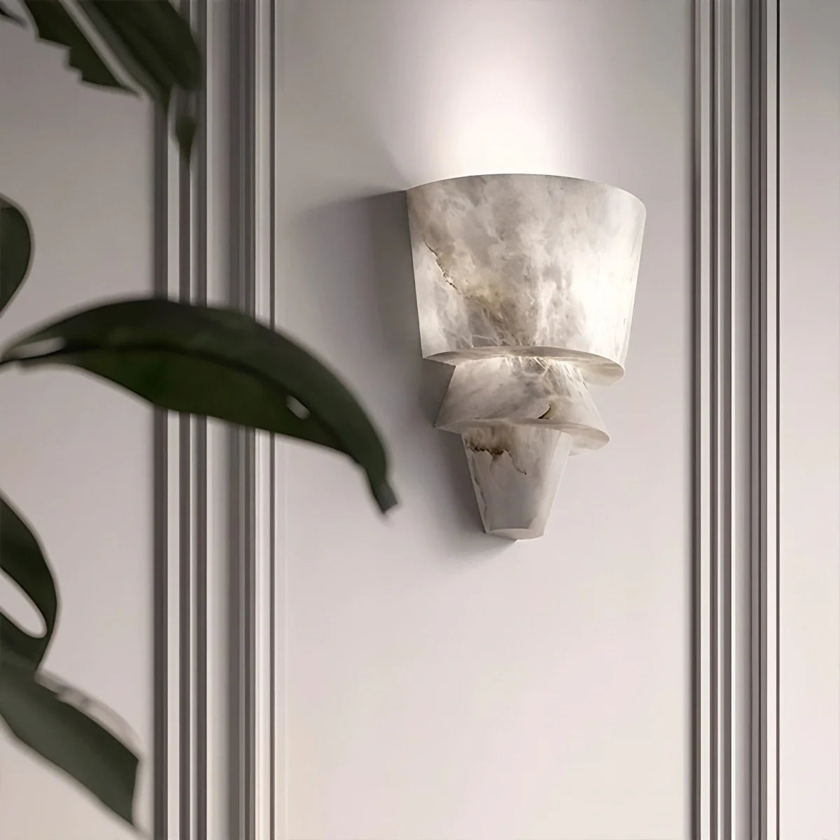 Feyran Cone Splicing Spanish Alabaster Wall Sconce