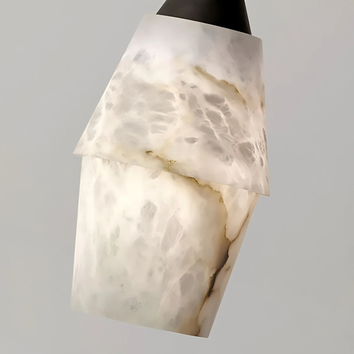 Feyran Natural Spanish Alabaster Pendant Light for Kitchen Island