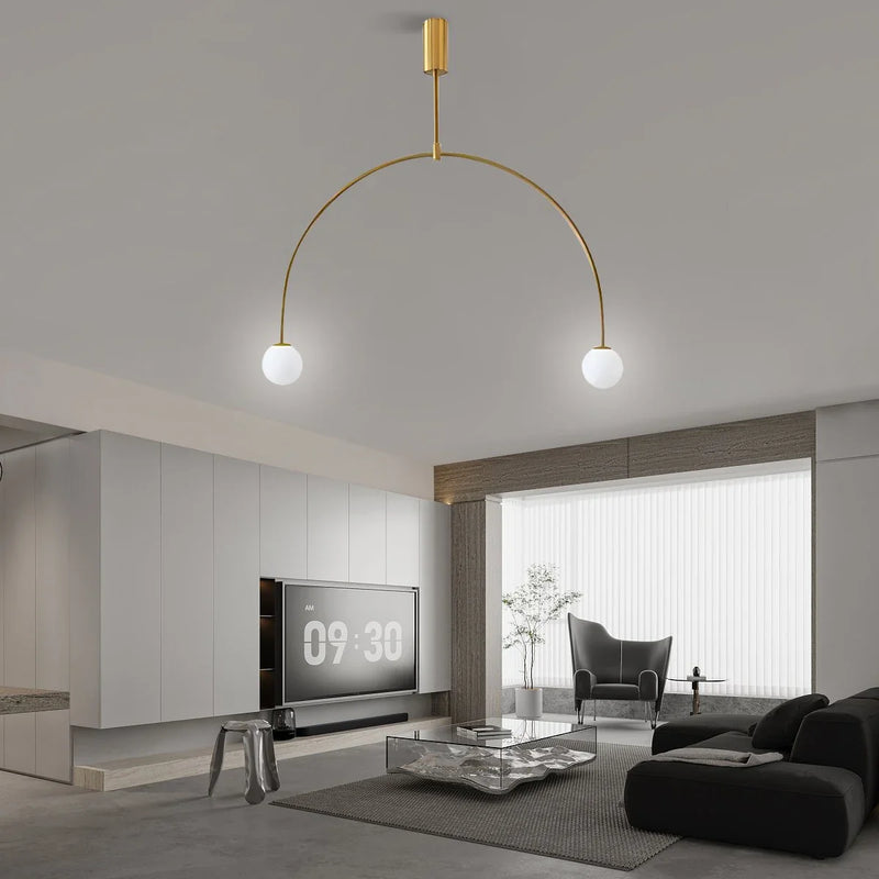 Feyran Minimalist Linear Metal Chandelier