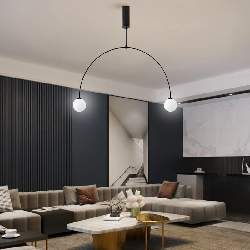 Feyran Minimalist Linear Metal Chandelier