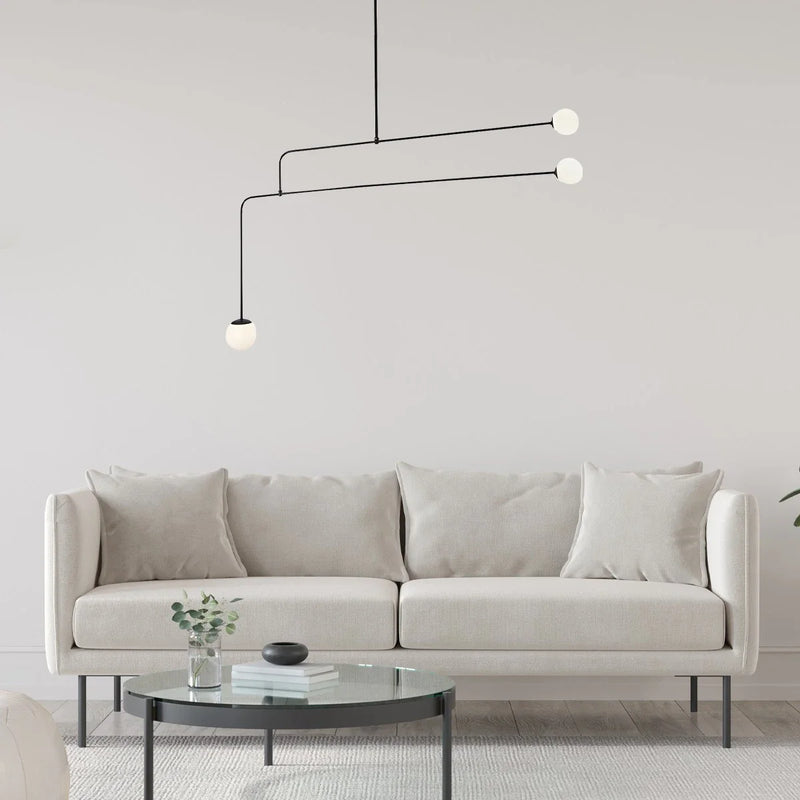 Feyran Minimalist Linear Metal Chandelier