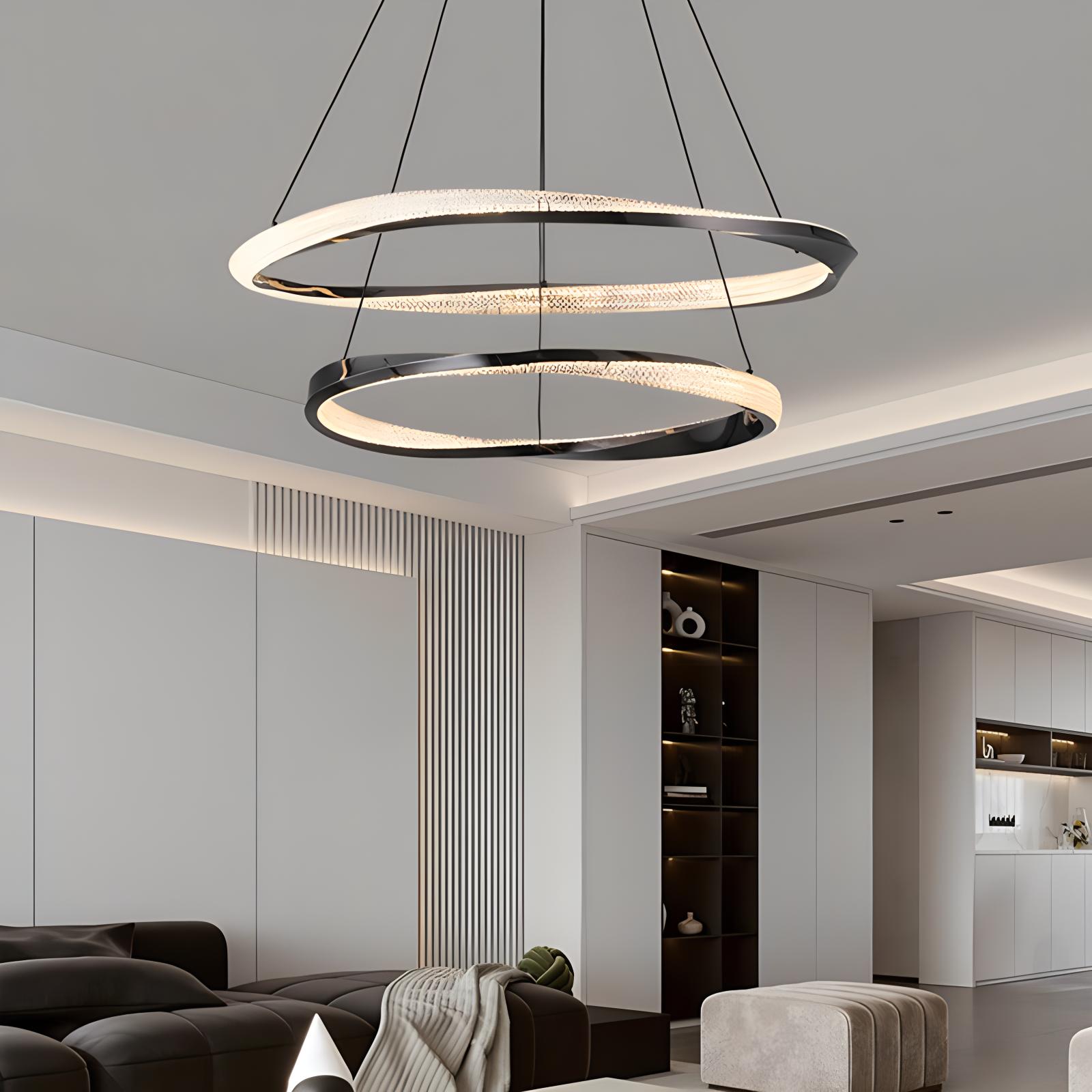 Feyran Modern Simple Mobius Circle Chandelier