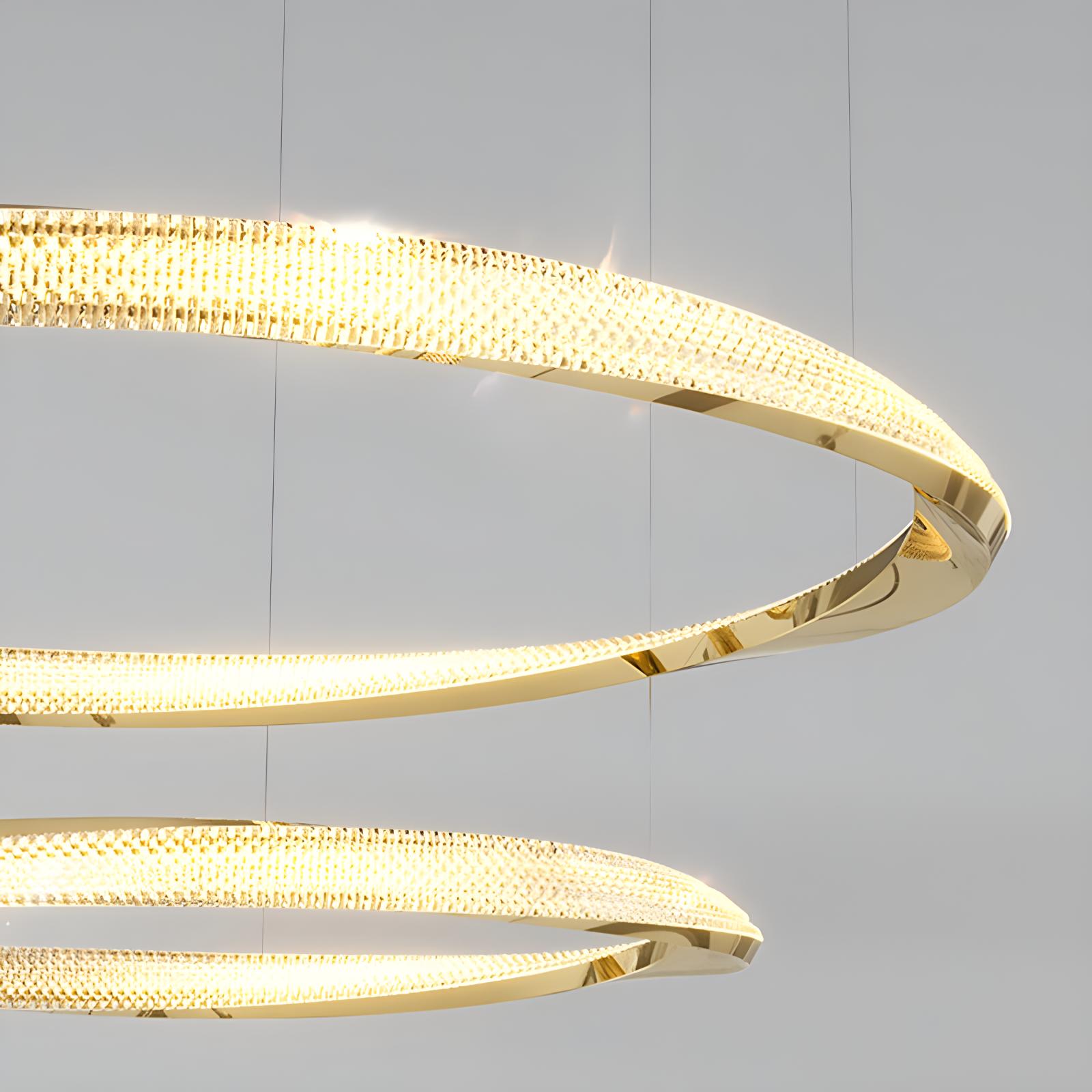 Feyran Modern Simple Mobius Circle Chandelier