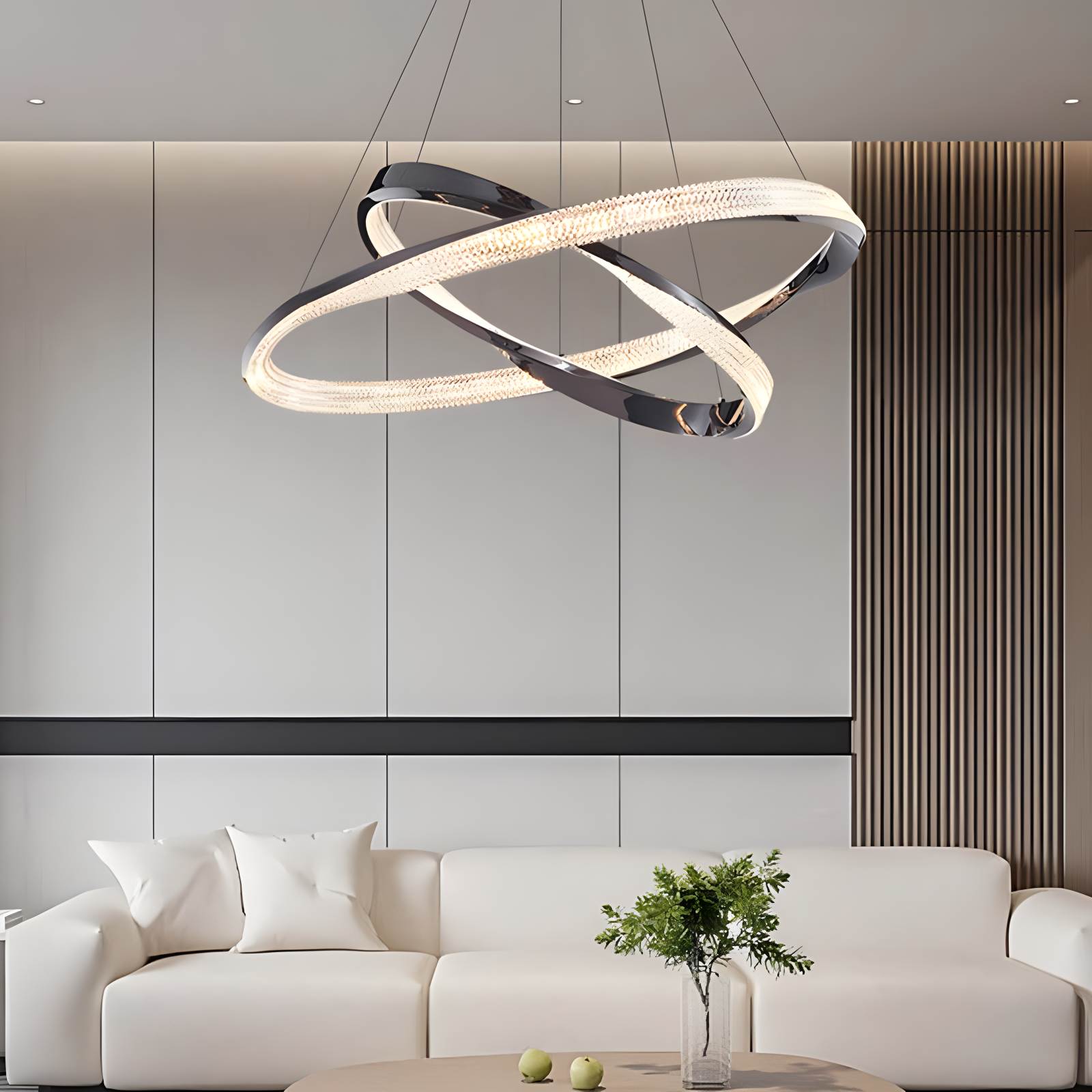Feyran Modern Simple Mobius Circle Chandelier