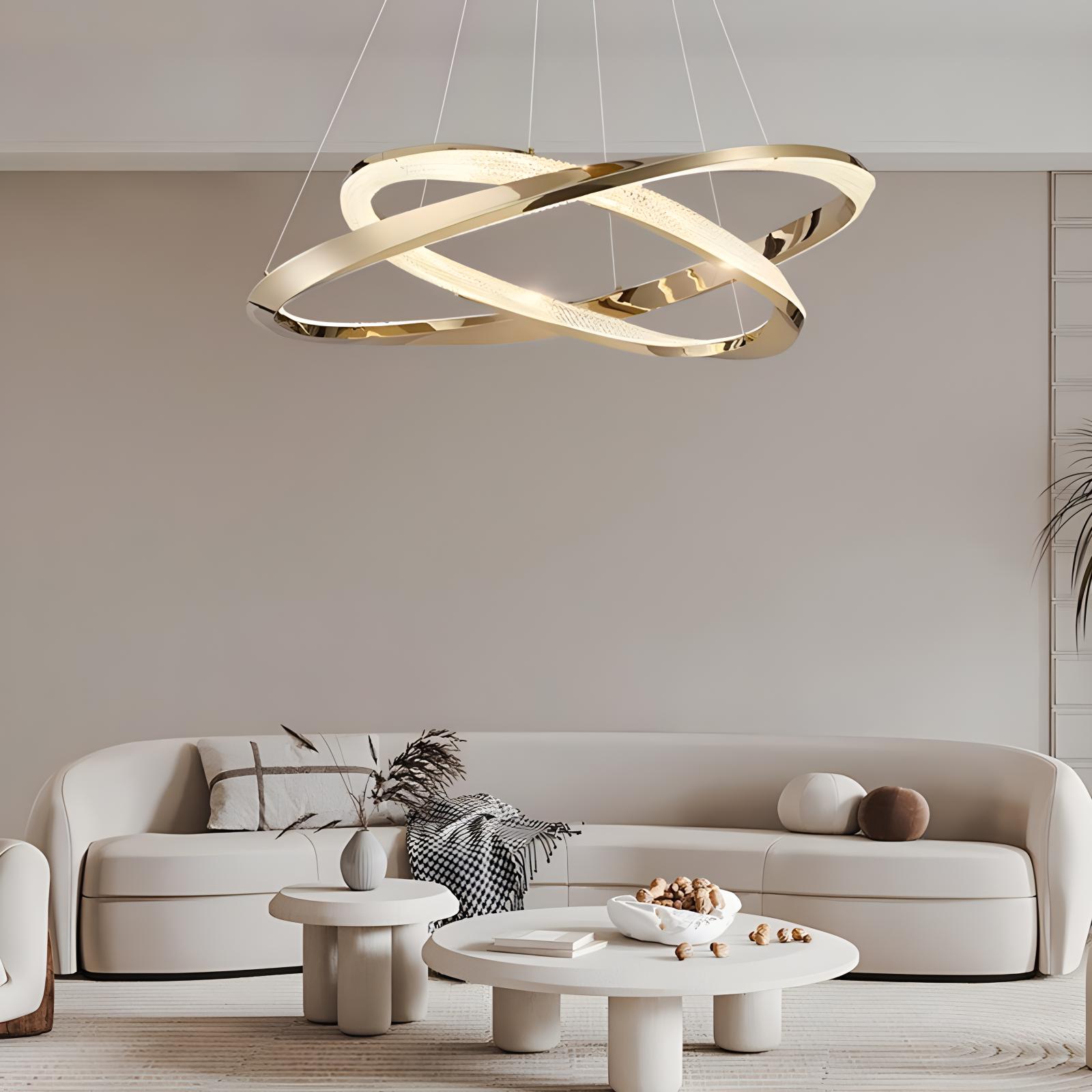Feyran Modern Simple Mobius Circle Chandelier