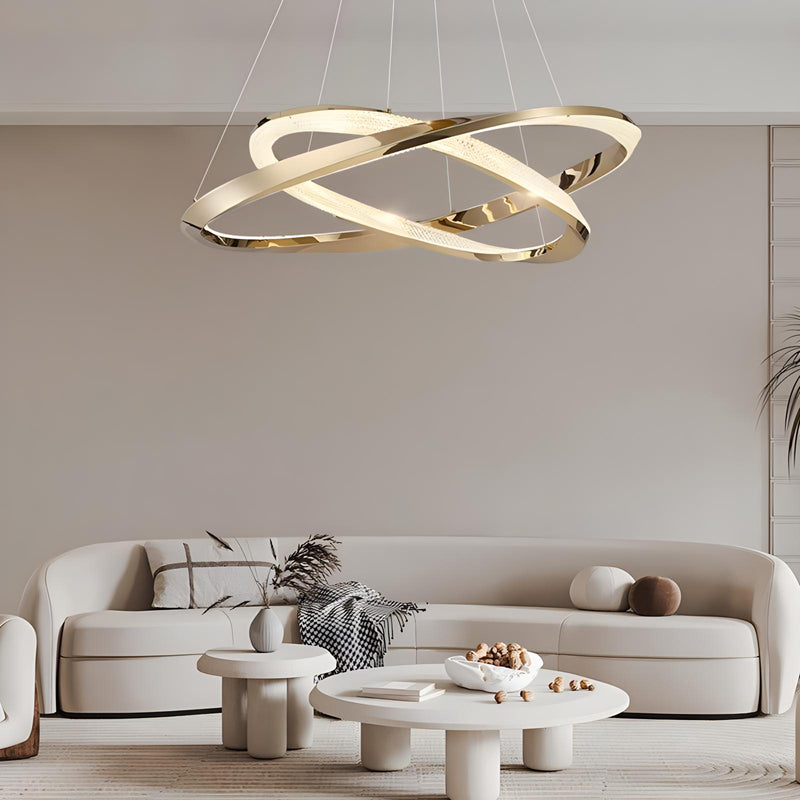Feyran Modern Simple Mobius Circle Chandelier
