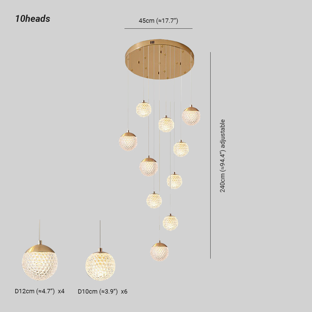 Feyran Modern Art Deco Multi Pendant Light
