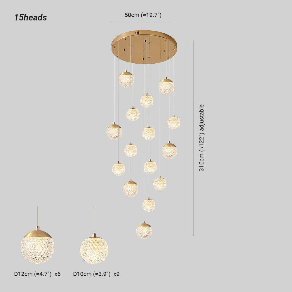 Feyran Modern Art Deco Multi Pendant Light