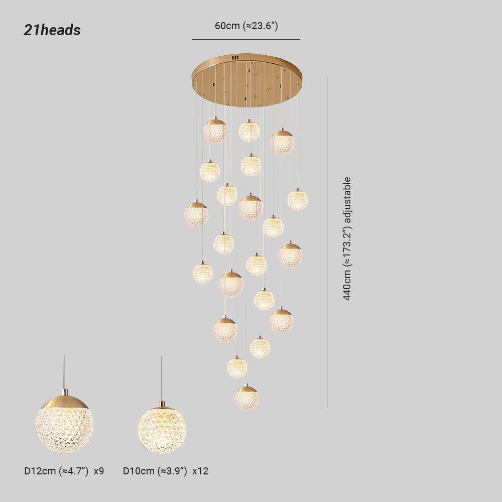 Feyran Modern Art Deco Multi Pendant Light