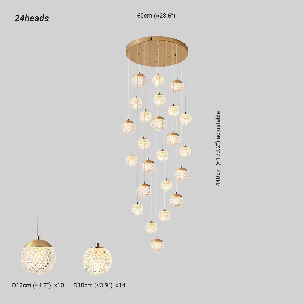 Feyran Modern Art Deco Multi Pendant Light
