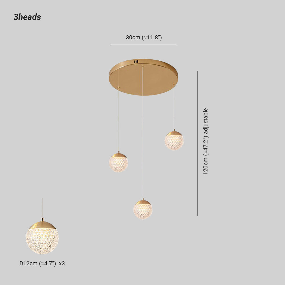 Feyran Modern Art Deco Multi Pendant Light