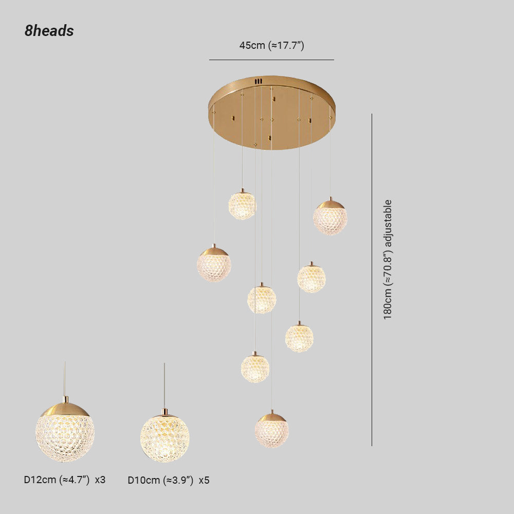 Feyran Modern Art Deco Multi Pendant Light