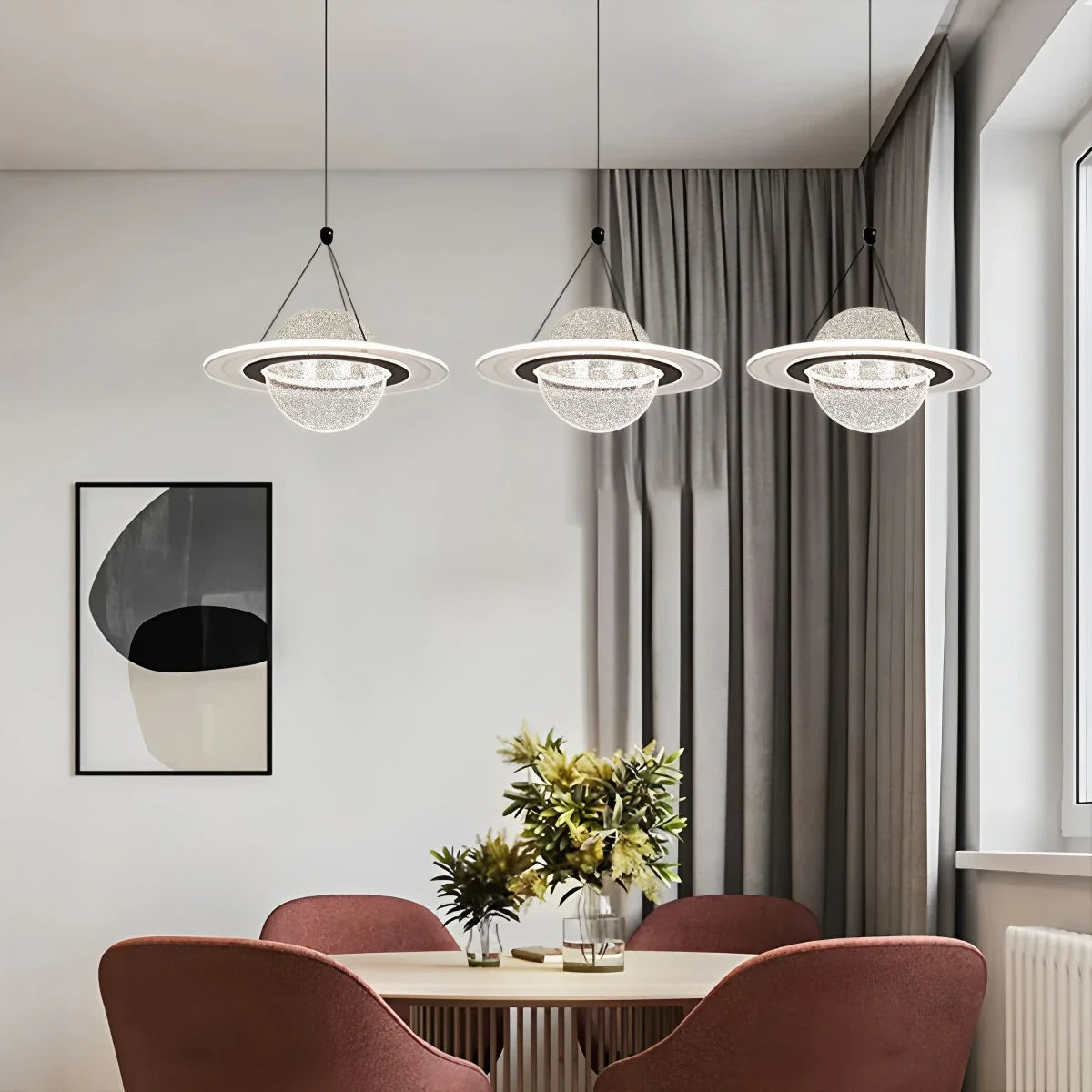 Feyran Modern Creative Planet Dining Room Pendant Light