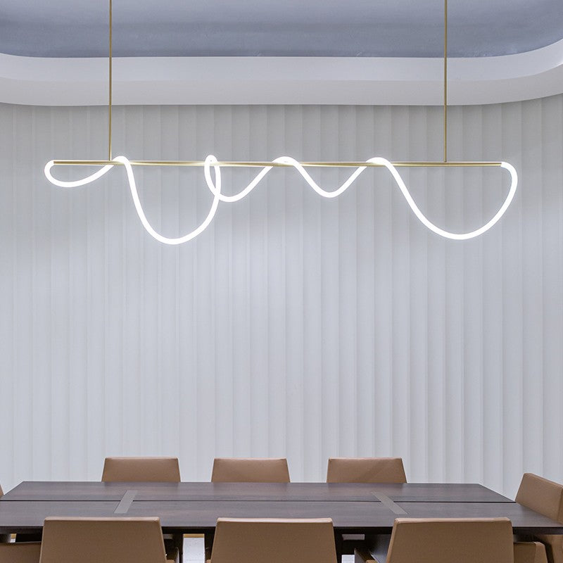 Feyran Modern Long Hose Led Pendant Light for Dining Room