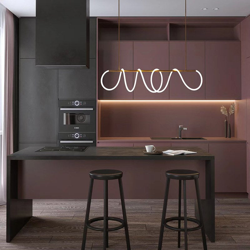 Feyran Modern Long Hose Led Pendant Light for Dining Room