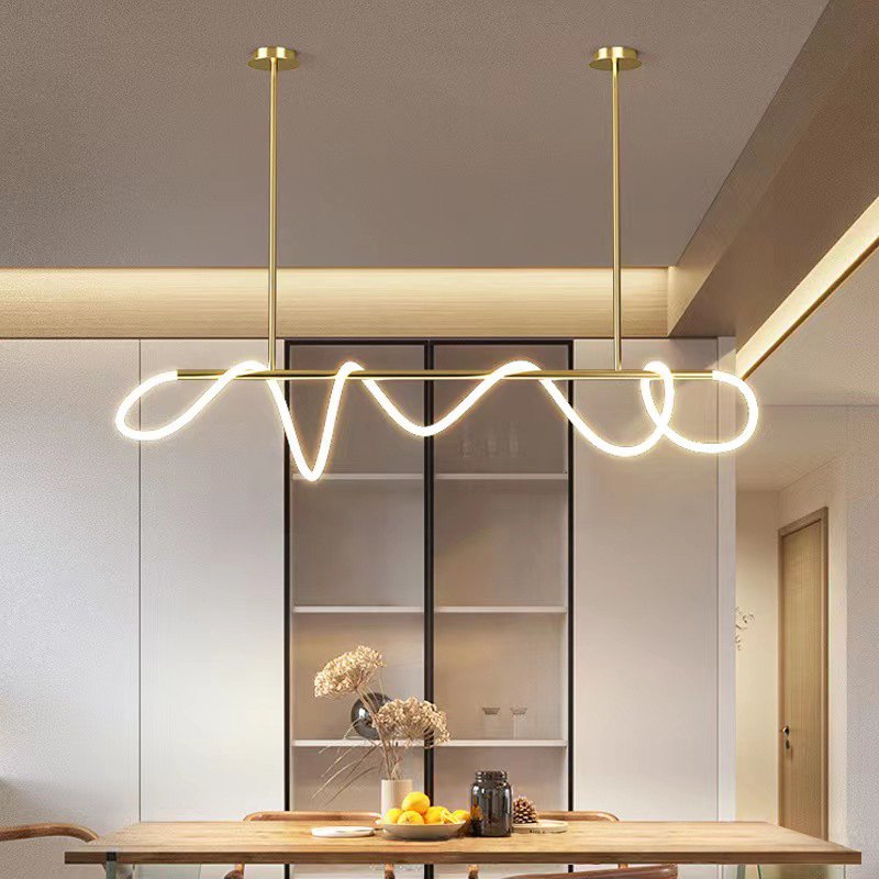 Feyran Modern Long Hose Led Pendant Light for Dining Room