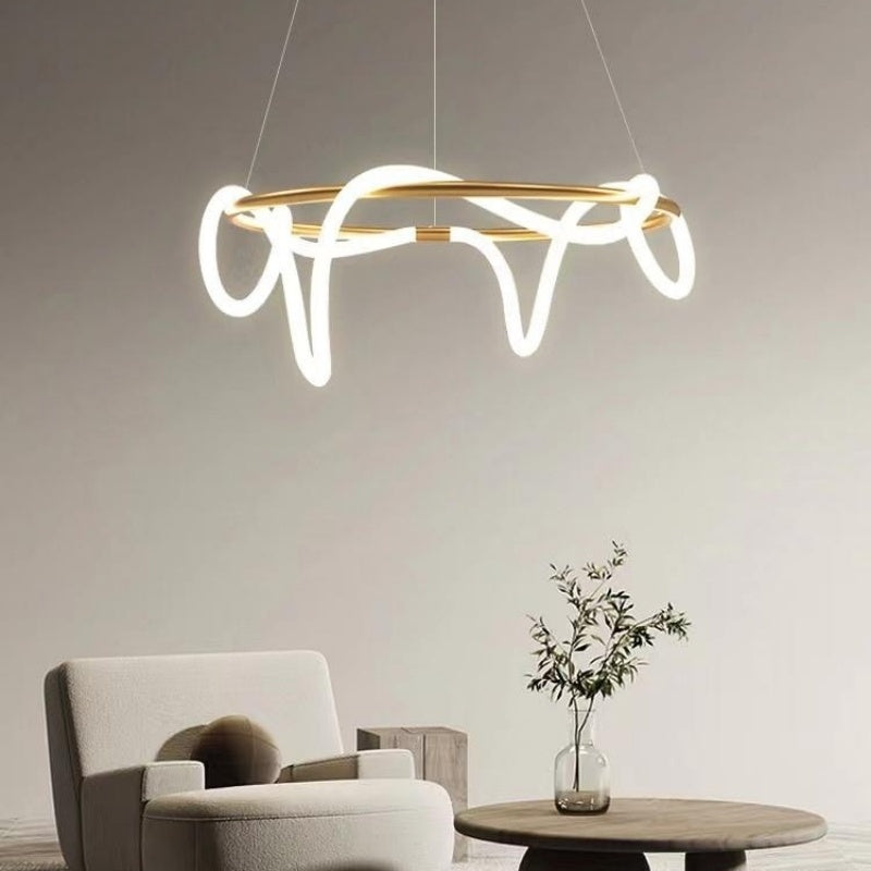 Feyran Modern Long Hose Led Pendant Light for Dining Room