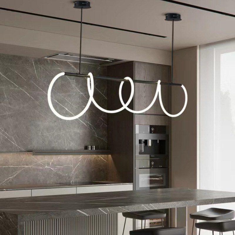 Feyran Modern Long Hose Led Pendant Light for Dining Room