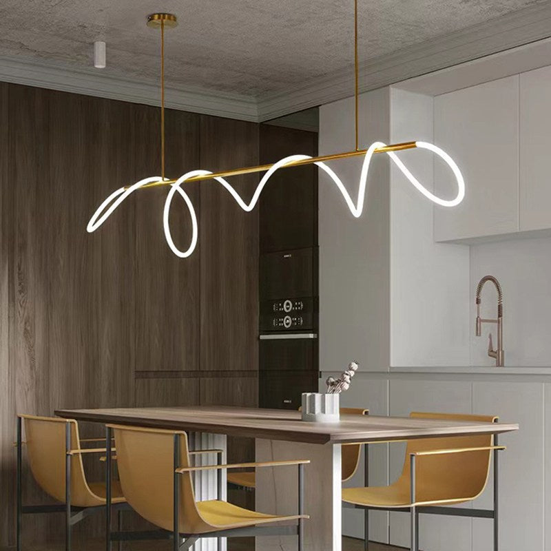 Feyran Modern Long Hose Led Pendant Light for Dining Room