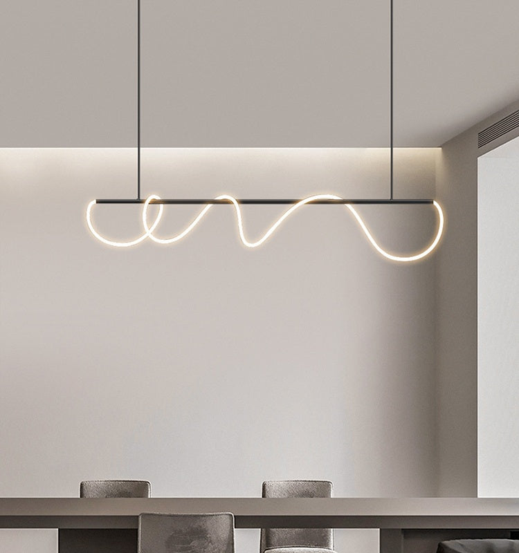 Feyran Modern Long Hose Led Pendant Light for Dining Room