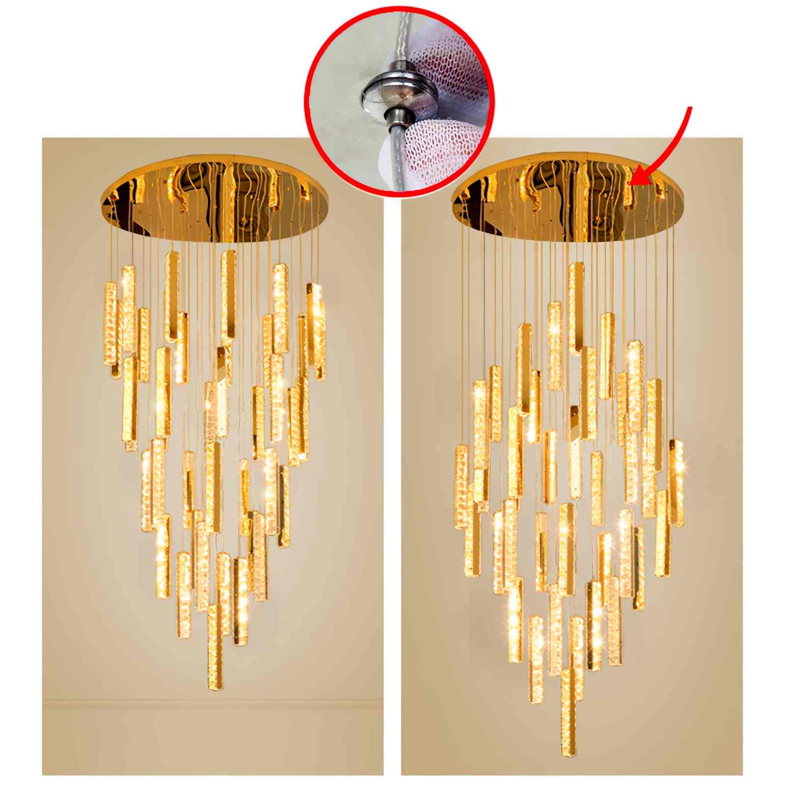 Feyran Nordic Crystal LED Chandelier
