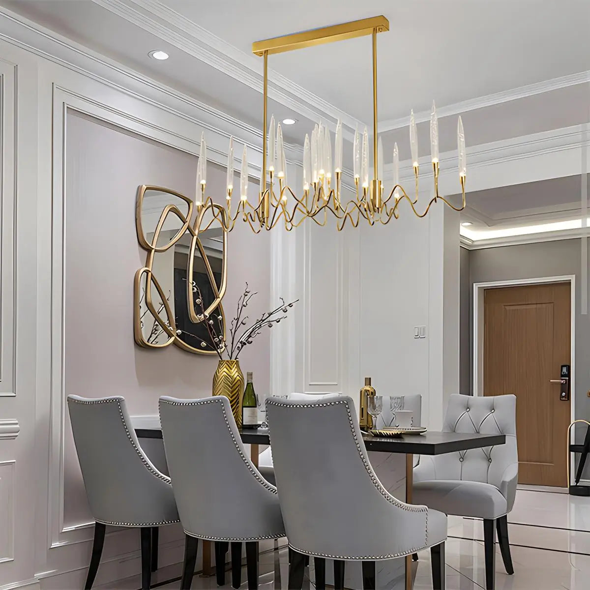 Feyran Modern Branch Chandelier & Floor Lamp