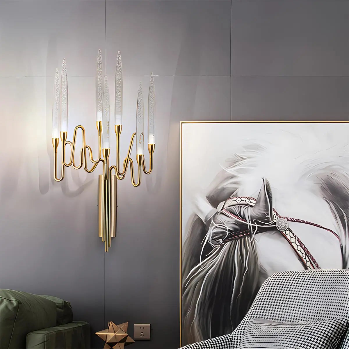 Feyran Modern Branch Chandelier & Floor Lamp
