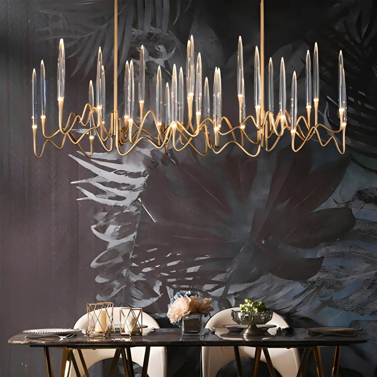 Feyran Modern Branch Chandelier & Floor Lamp
