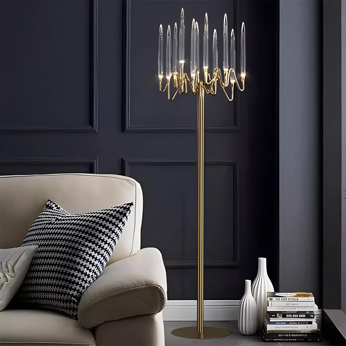 Feyran Modern Branch Chandelier & Floor Lamp