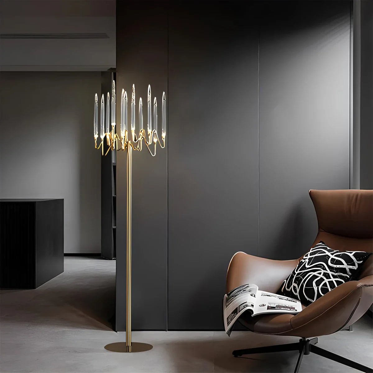 Feyran Modern Branch Chandelier & Floor Lamp