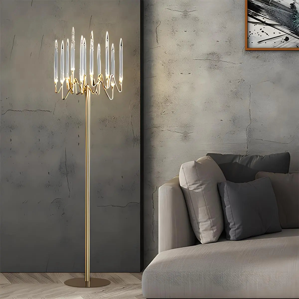 Feyran Modern Branch Chandelier & Floor Lamp