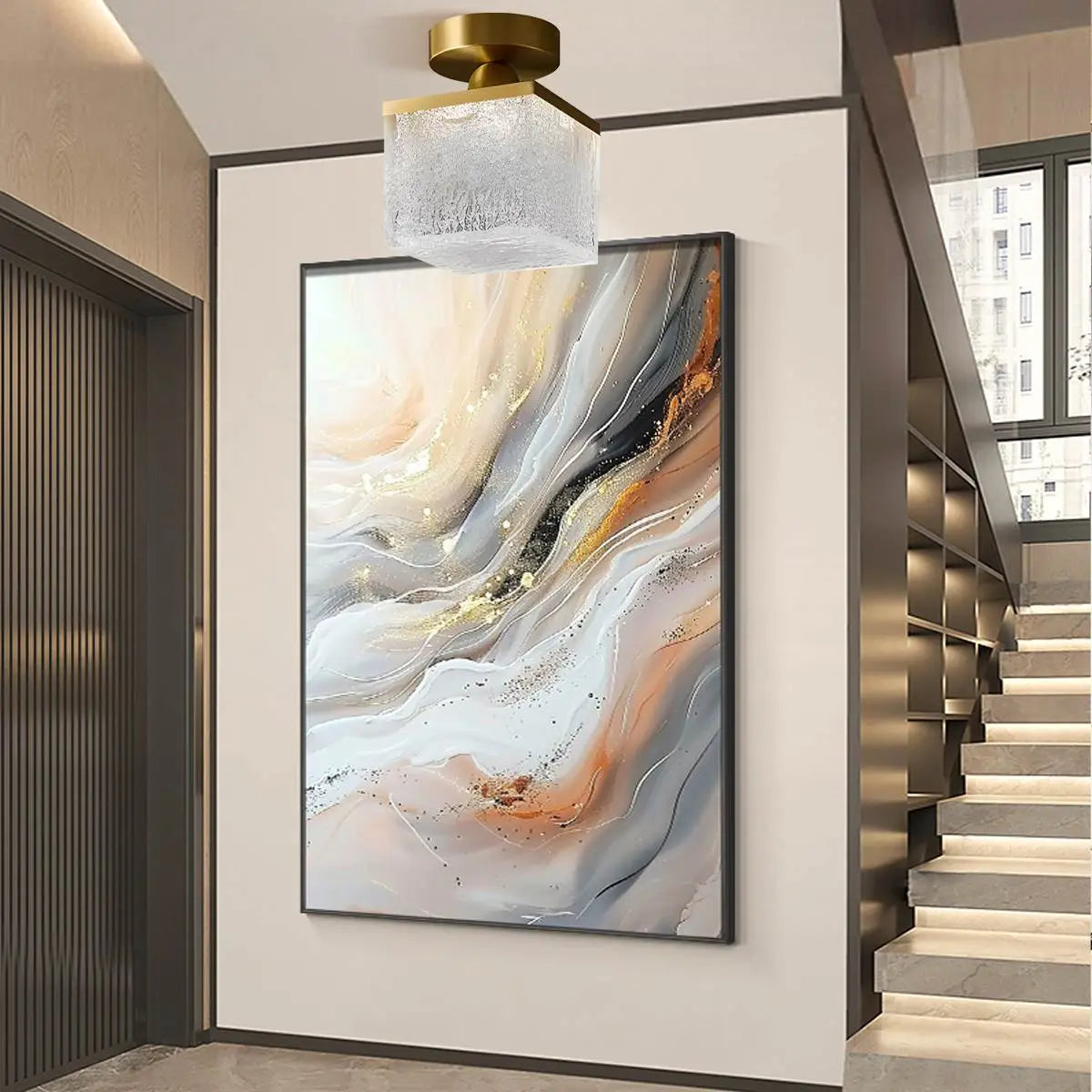 Feyran Modern Cup Crystal Ceiling Lamp